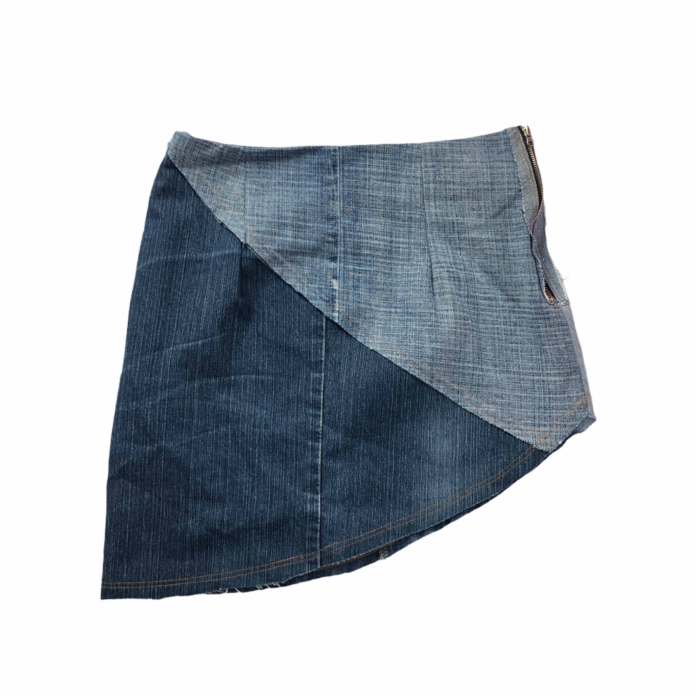 EMMA Diagonal Short Skirt 002