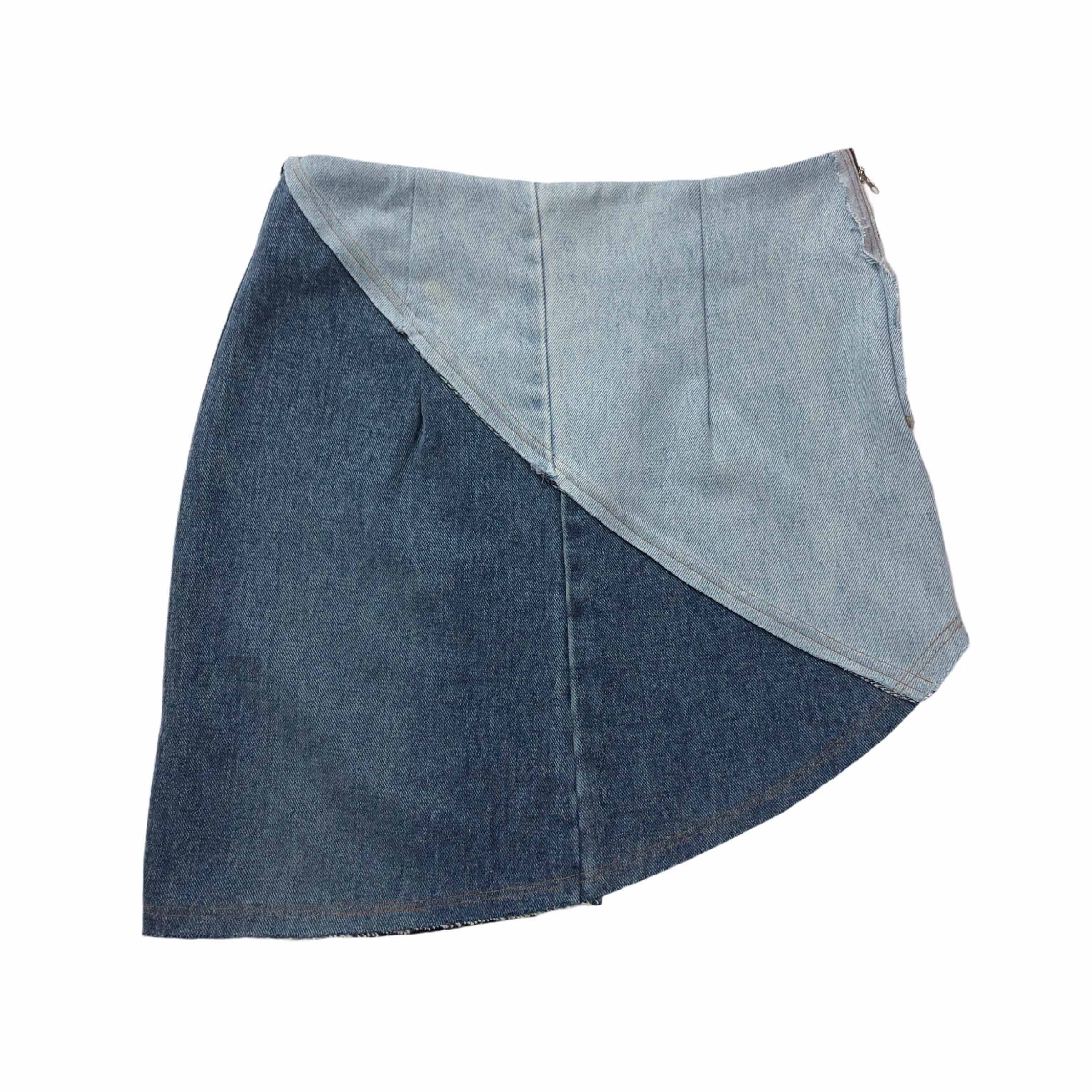 EMMA Diagonal Short Skirt 006
